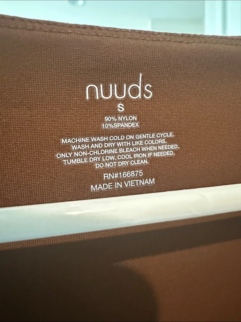 nuuds Brown Long-Sleeve Scoop Neck Bodysuit
